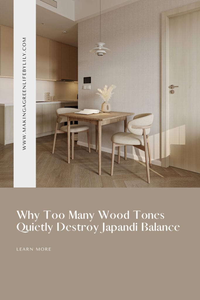 Why Too Many Wood Tones Quietly Destroy Japandi Balance